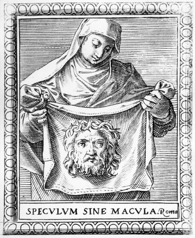 Veronica Holding the Sudarium, 1581 by Agostino Carracci